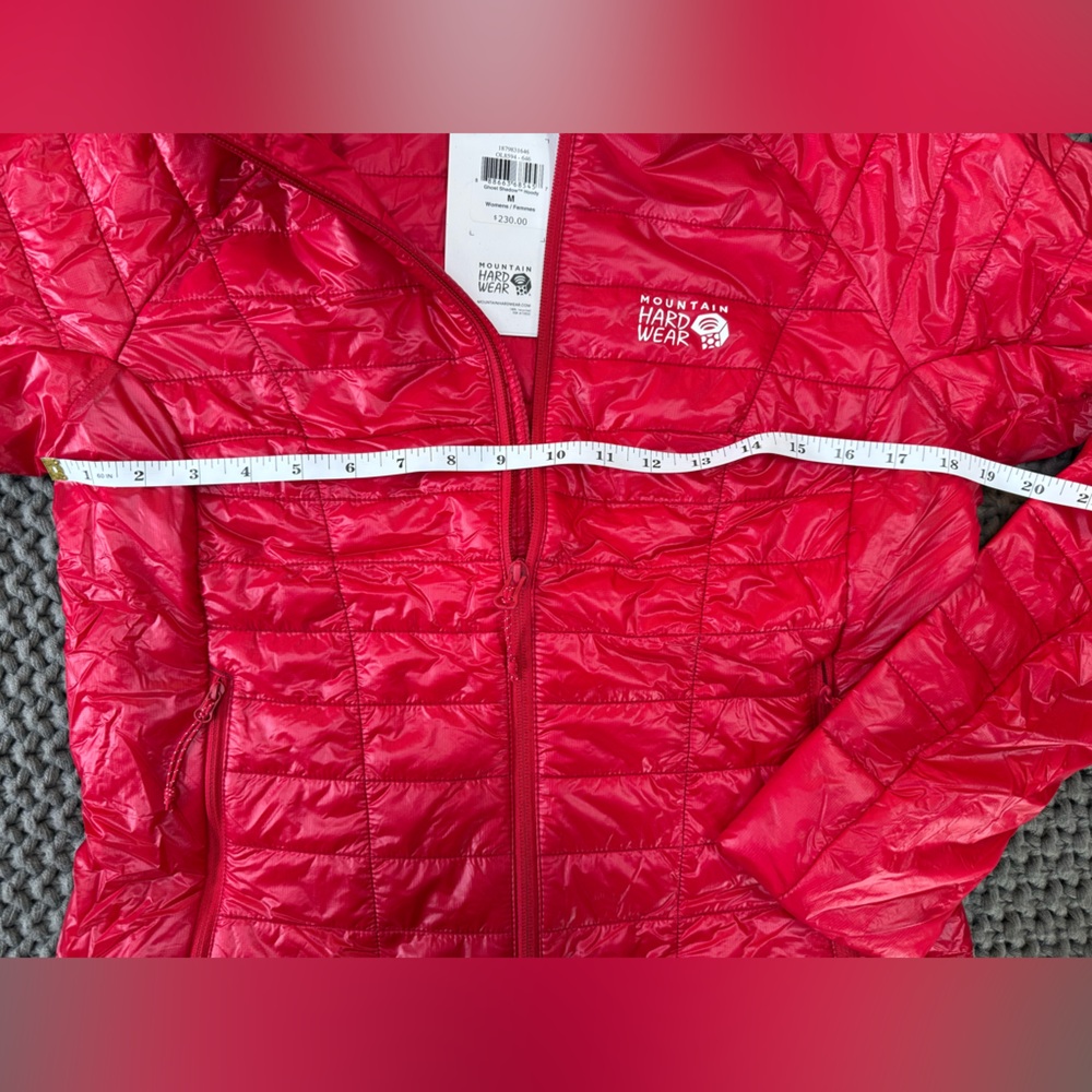 Mountain Hardwear Women's Red Quilted Hooded Insulated Jacket - Picture 6 of 9